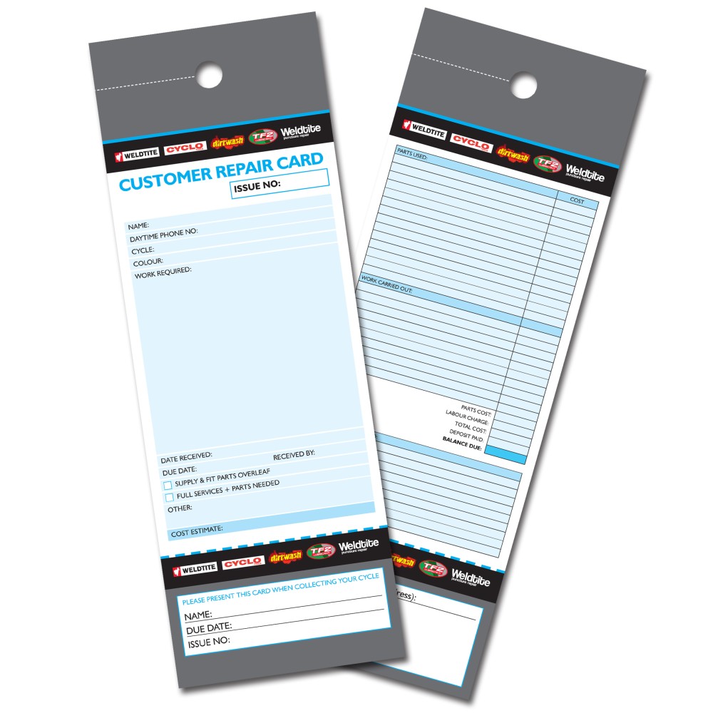 WELDTITE REPAIR TAGS (x100)  (04002)