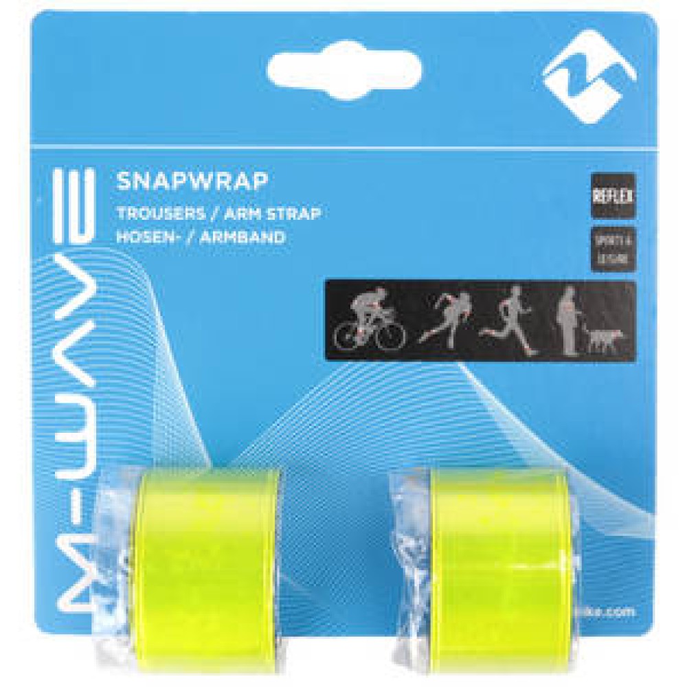 M-WAVE SNAPWRAP REFLECTIVE ARM/LEG STRAP (Pair)