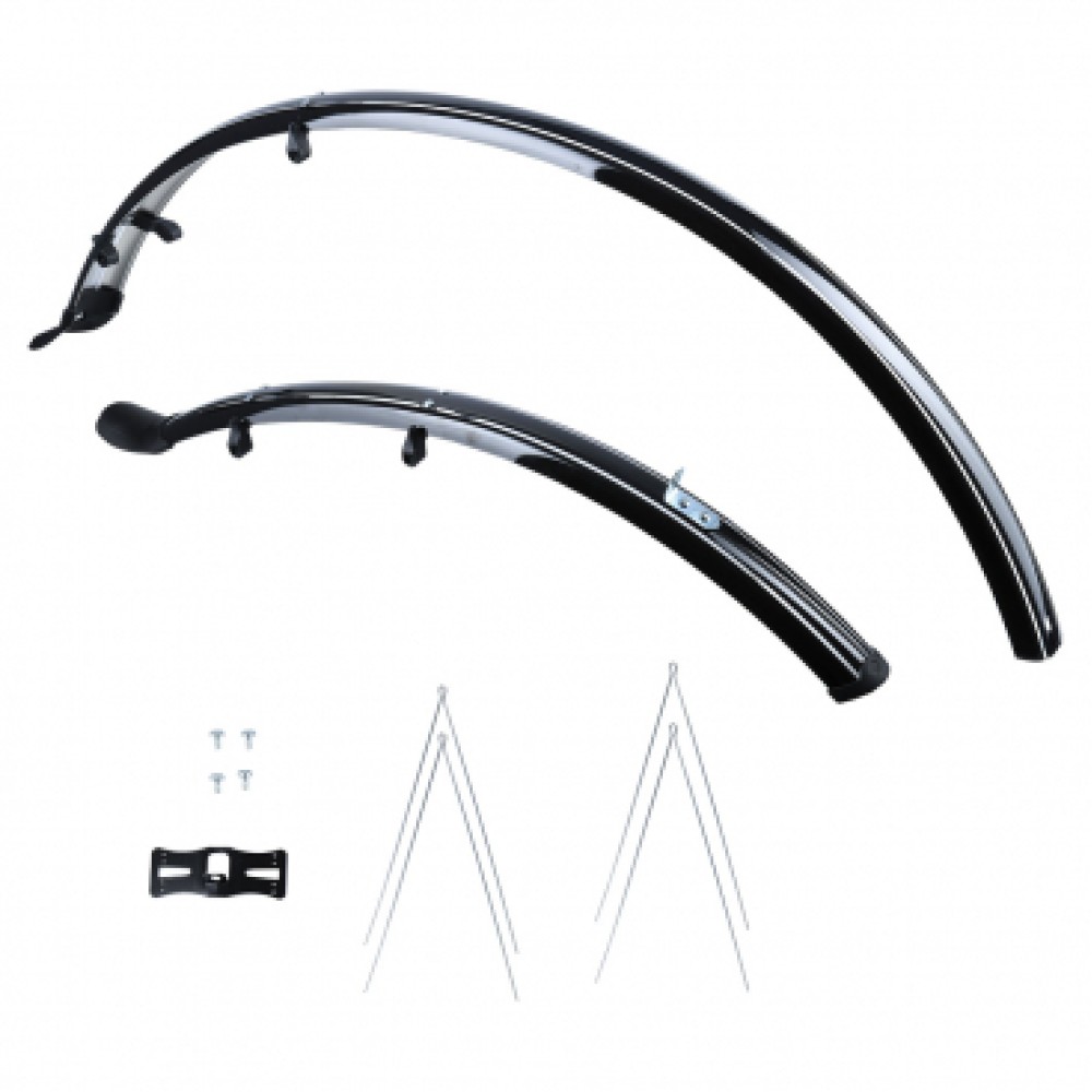 OXFORD 700C HYBRID DELUXE MUDGUARD - BLACK MG38