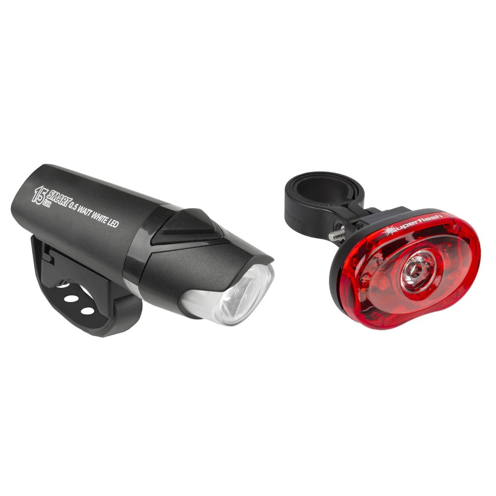 SMART 80 LUMEN FRONT & REAR POLARIS SET - SUPER FLASH (22098