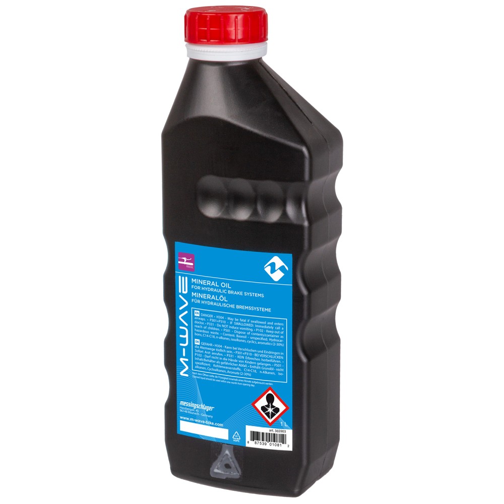 M-WAVE MINERAL OIL BRAKE FLUID - 1 LITRE (365903)