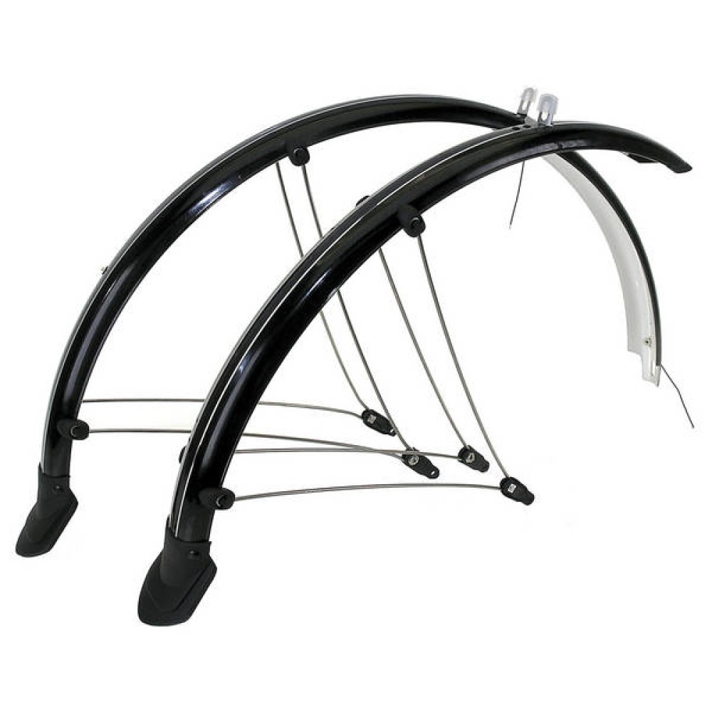 M-WAVE 700C HYBRID DELUXE MUDGUARD - BLACK