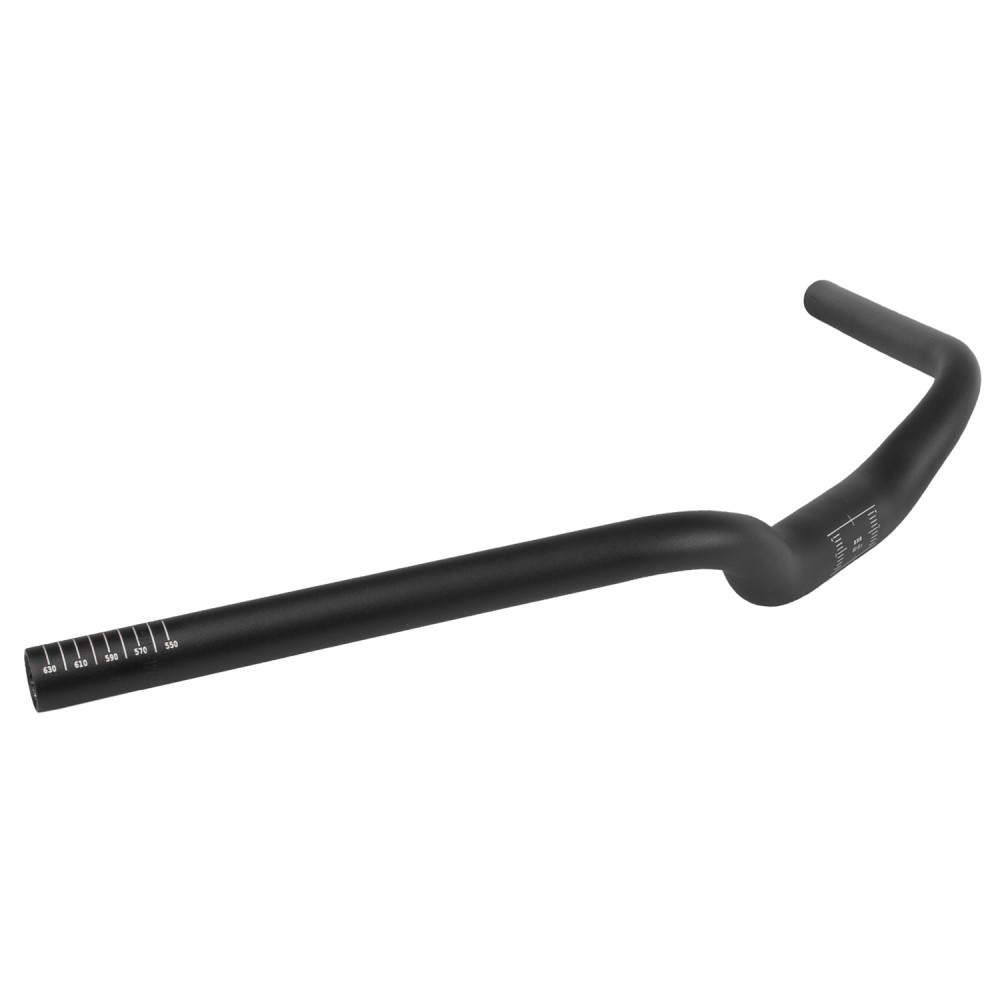 HANDLEBAR M-WAVE 31.8  640 mm BACK SWEEP BLK ALLOY (403974)