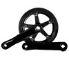 CHAINWHEEL SET SINGLE 38T x 152mm 3/32 - BLACK