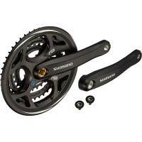 M311 48/38/28 175mm 7/8S CHAINSET - BLACK with CHAINGUARD