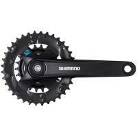 M315 36/22 170mm 8-Spd CHAINSET - BLACK withOUT CHAINGUARD