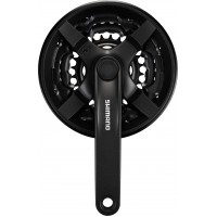 FC-TY301 48/38/28 170mm 6/7/8-Spd CHAINSET - BLACK - OEM