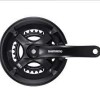 TY501 46/30 170mm 7/8-Spd CHAINSET - BLACK with CHAINGUARD