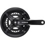 TY501 46/30 175mm 7/8-Spd CHAINSET - BLACK with CHAINGUARD
