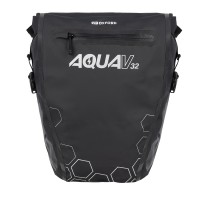 OXFORD AQUA V 32 DOUBLE Q/R PANNIER - WATERPROOF - BLACK (OL