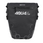 OXFORD AQUA V 32 DOUBLE Q/R PANNIER - WATERPROOF - BLACK (OL