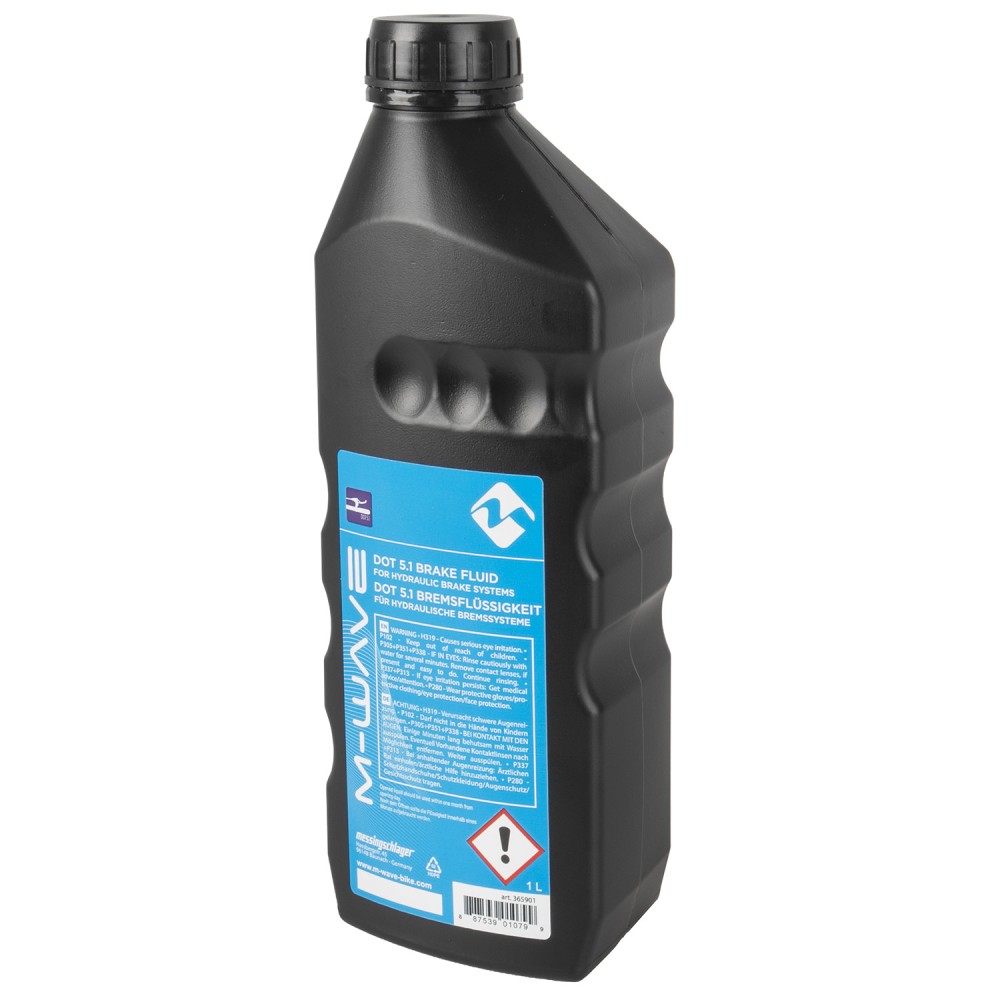 M-WAVE DOT 5.1 OIL BRAKE FLUID - 1 LITRE (365901)
