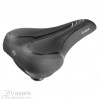 VELO TOWNIE COMFORT SADDLE BLK WITH SILVER MARKINGS