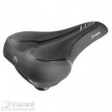 VELO TOWNIE COMFORT SADDLE BLK WITH SILVER MARKINGS
