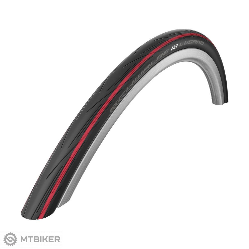 SCHWALBE 700 x 25 LUGANO II TYRE RED STRIPE (25-622)