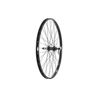 26 x 1.75 BLACK ALLOY REAR WHEEL SOLID AXLE SINGLE WALL (TWR