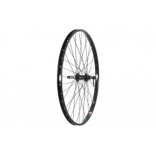 26 x 1.75 BLACK ALLOY REAR WHEEL SOLID AXLE SINGLE WALL (TWR