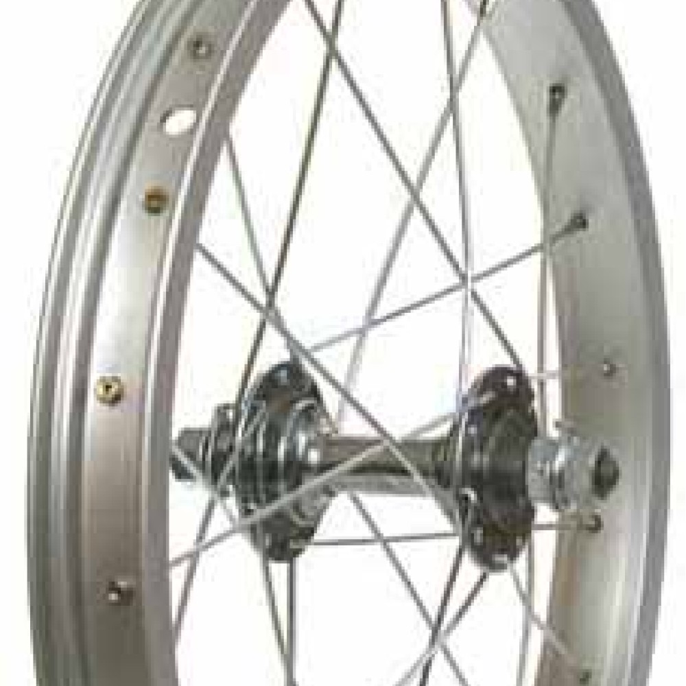 16 x 1.75 SILVER ALLOY FRONT WHEEL S.H (TWF001)