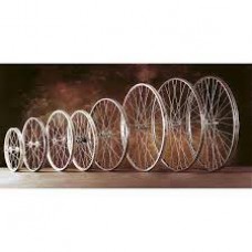26 * 1.75 SILVER ALLOY FRONT WHEEL A.H