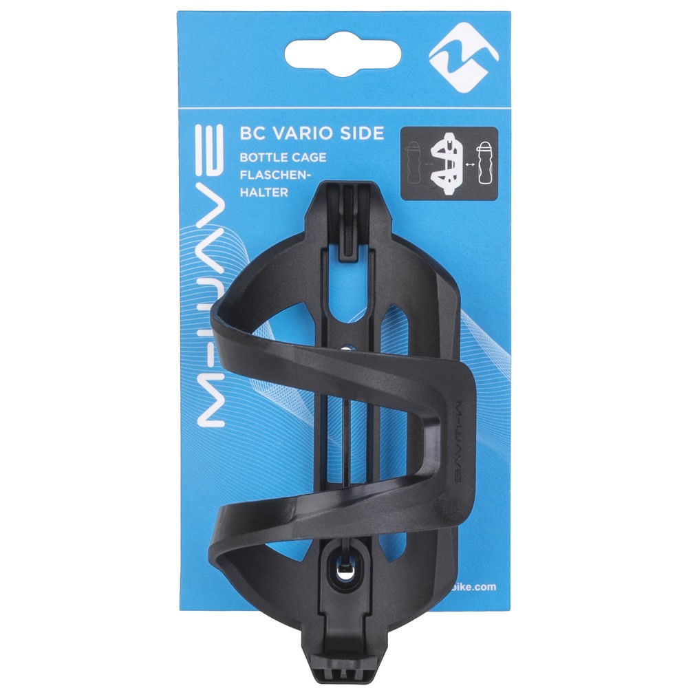 M-WAVE SIDE OPEN BOTTLE CAGE - BLACK