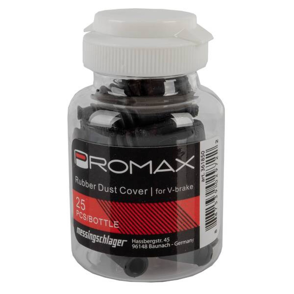 PROMAX V-BRAKE RUBBER BANJO- BLACK (Pk of 25)