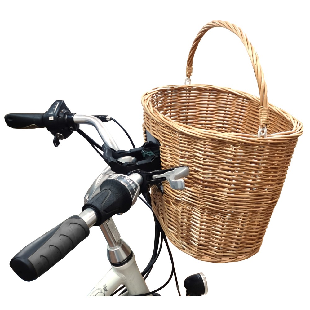 WICKER BASKET QR BRKT + HANDLE (H/BAR MOUNT) M-WAVE 431572