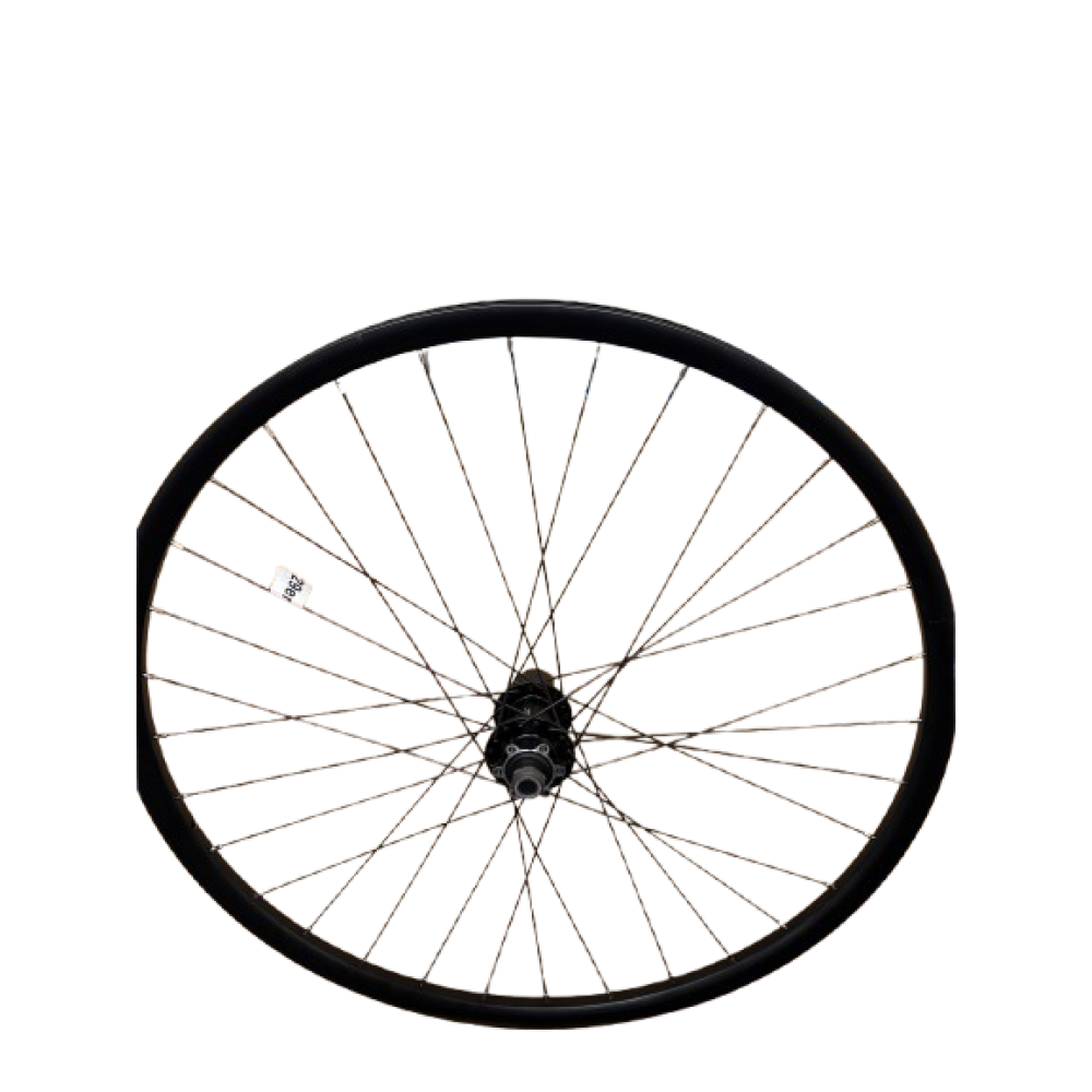 29er/700C REAR 6 BOLT DISC 8-10SP CASS THRU AXLE BLK