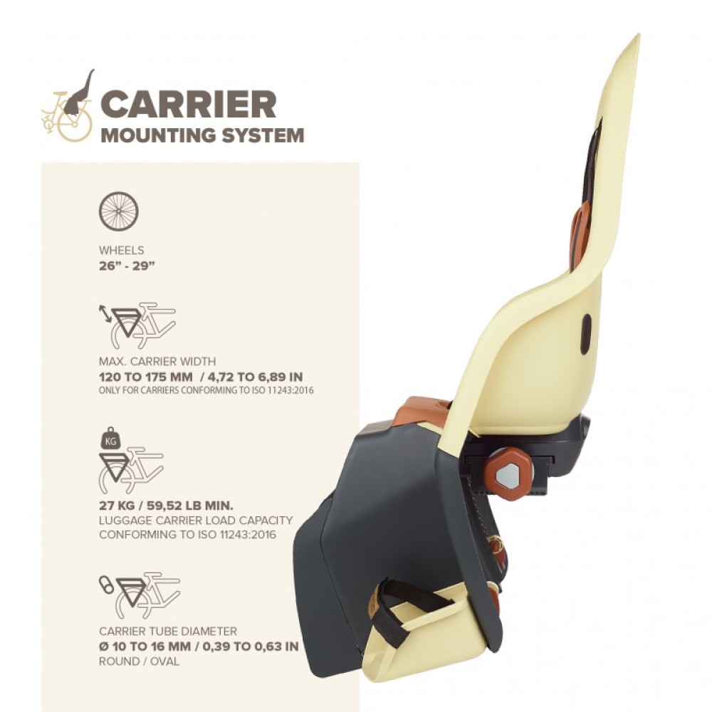 POLISPORT MINIA C/F CHILD SEAT YELLOW