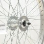 BMX 20 x 1.75  FRONT 48 SPOKE WHEEL 3/8 AXLE SILVER (TWF002S