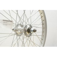 BMX 20 FRONT 48 SPOKE WHEEL 14mm AXLE SILVER (TWF0214S)