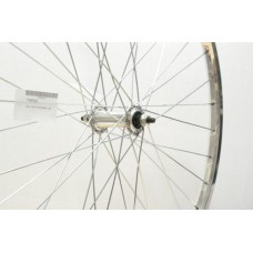 26 x 1 3/8 SILVER ALLOY  FRONT WHEEL A.H (37-590) (TWF028)