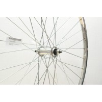 27 x 1 1/4 SILVER ALLOY FRONT WHEEL A.H (32-630) (TWF055POL)