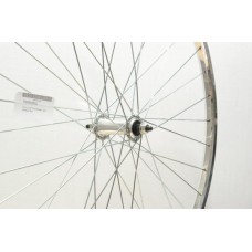 27 x 1 1/4 SILVER ALLOY FRONT WHEEL A.H (32-630) (TWF055POL)