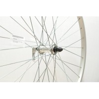 700C SILVER HYBRID  FRONT WHEEL QR (TWF099)