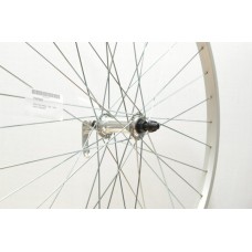 700C SILVER HYBRID  FRONT WHEEL QR (TWF099)