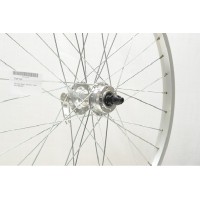 24 x 1.75 SILVER ALLOY FRONT DISC WHEEL A.H (TWF104)
