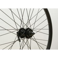24 x 1.75 BLACK ALLOY FRONT DISC WHEEL A.H (TWF104BK / TWF43
