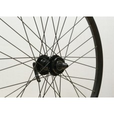 24 x 1.75 BLACK ALLOY FRONT DISC WHEEL A.H (TWF104BK / TWF43