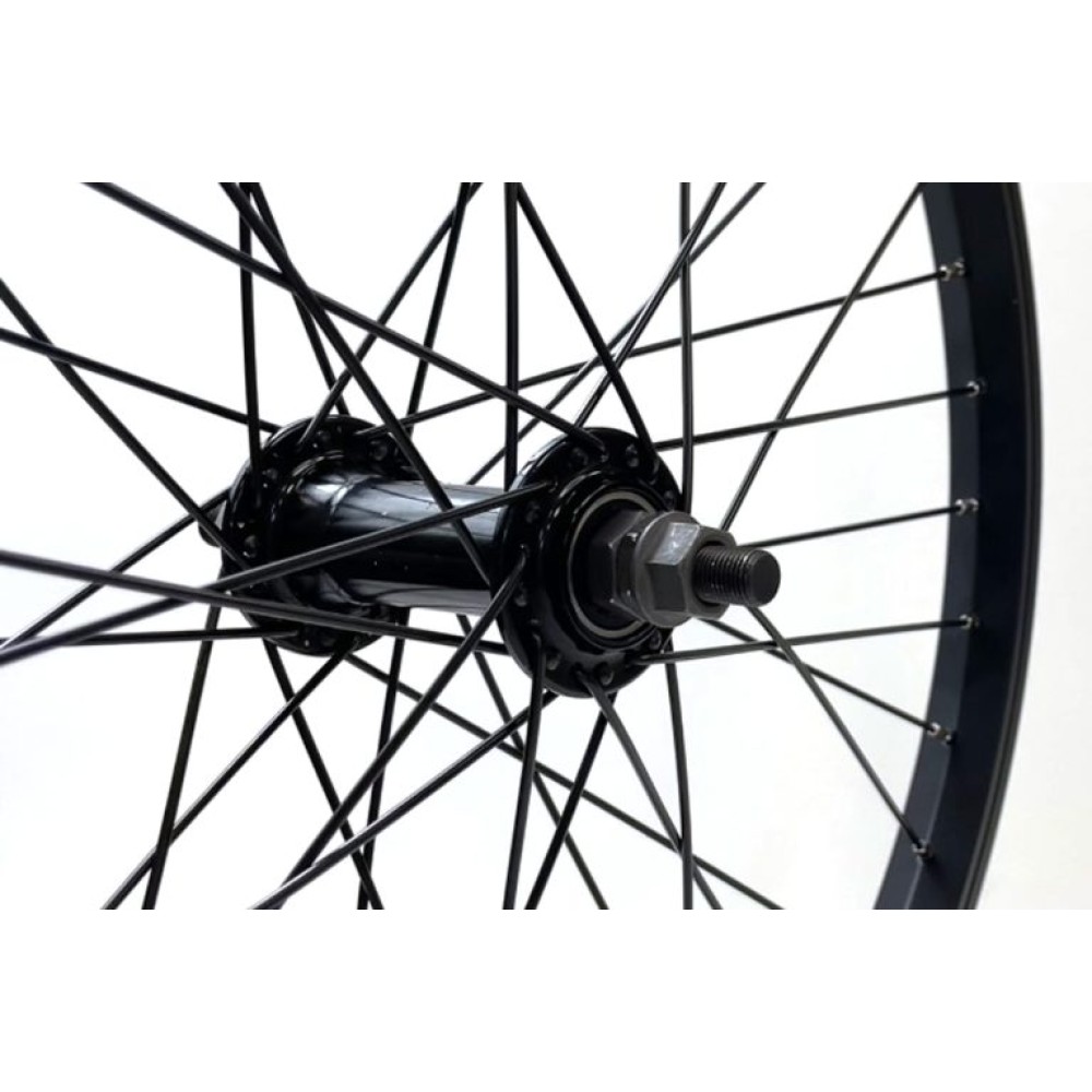 20 x 1.75 BLACK ALLOY FRONT WHEEL A.H (TWF112BK)