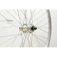 26 x 1.75 SILVER DOUBLE WALL DISC FRONT WHEEL QR (TWF303DS)