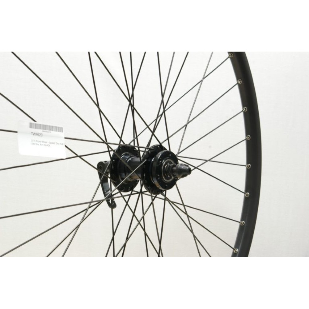 650B / 27.5 DISC RIM BLACK  FRONT WHEEL QR (TWF620)