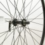 700C HYBRID DOUBLE WALL BLACK FRONT WHEEL  QR (TWF703BK)