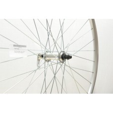 700C HYBRID DOUBLE WALL SILVER FRONT WHEEL QR (TWF703S)