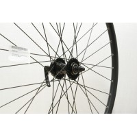 29er / 700C HYBRID BLACK DISC RIM FRONT WHEEL QR (TWF720)