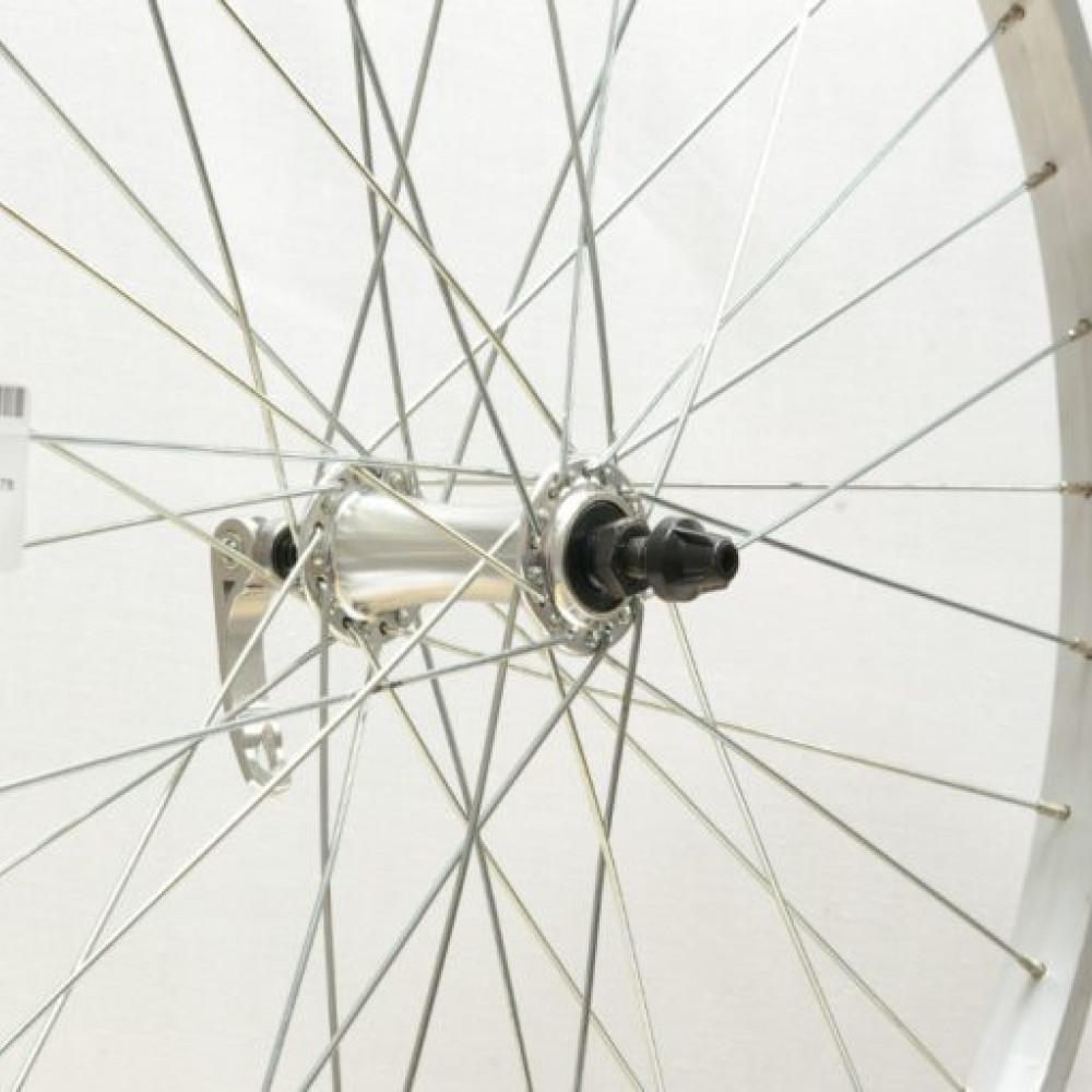 26 x 1.75 SILVER ALLOY FRONT WHEEL Q/R (TWF902)