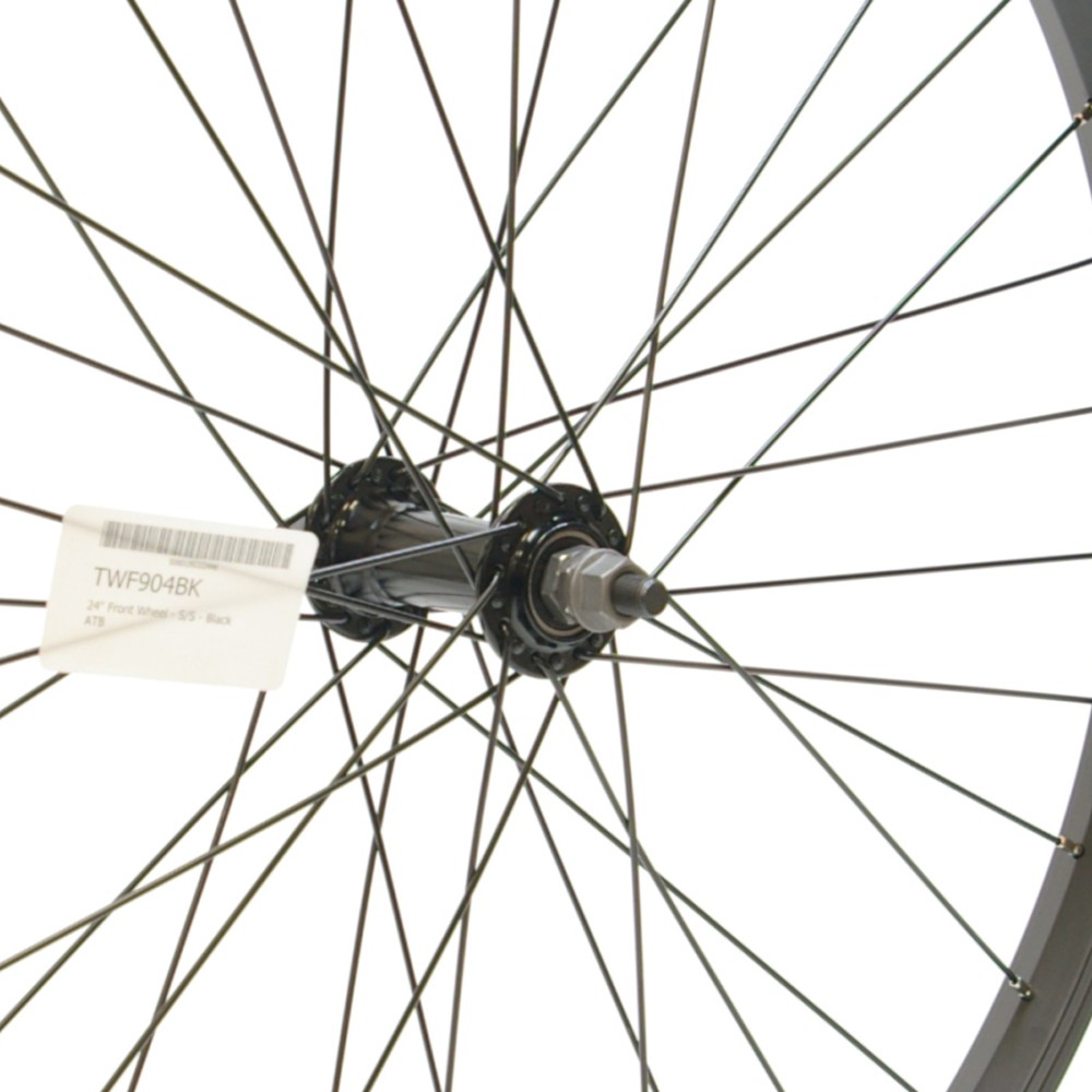 24 x 1.75 BLACK ALLOY FRONT WHEEL A.H (TWF904BK)