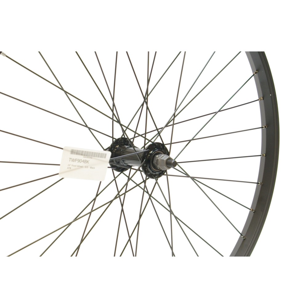 24 x 1.75 BLACK ALLOY FRONT WHEEL A.H (TWF904BK)