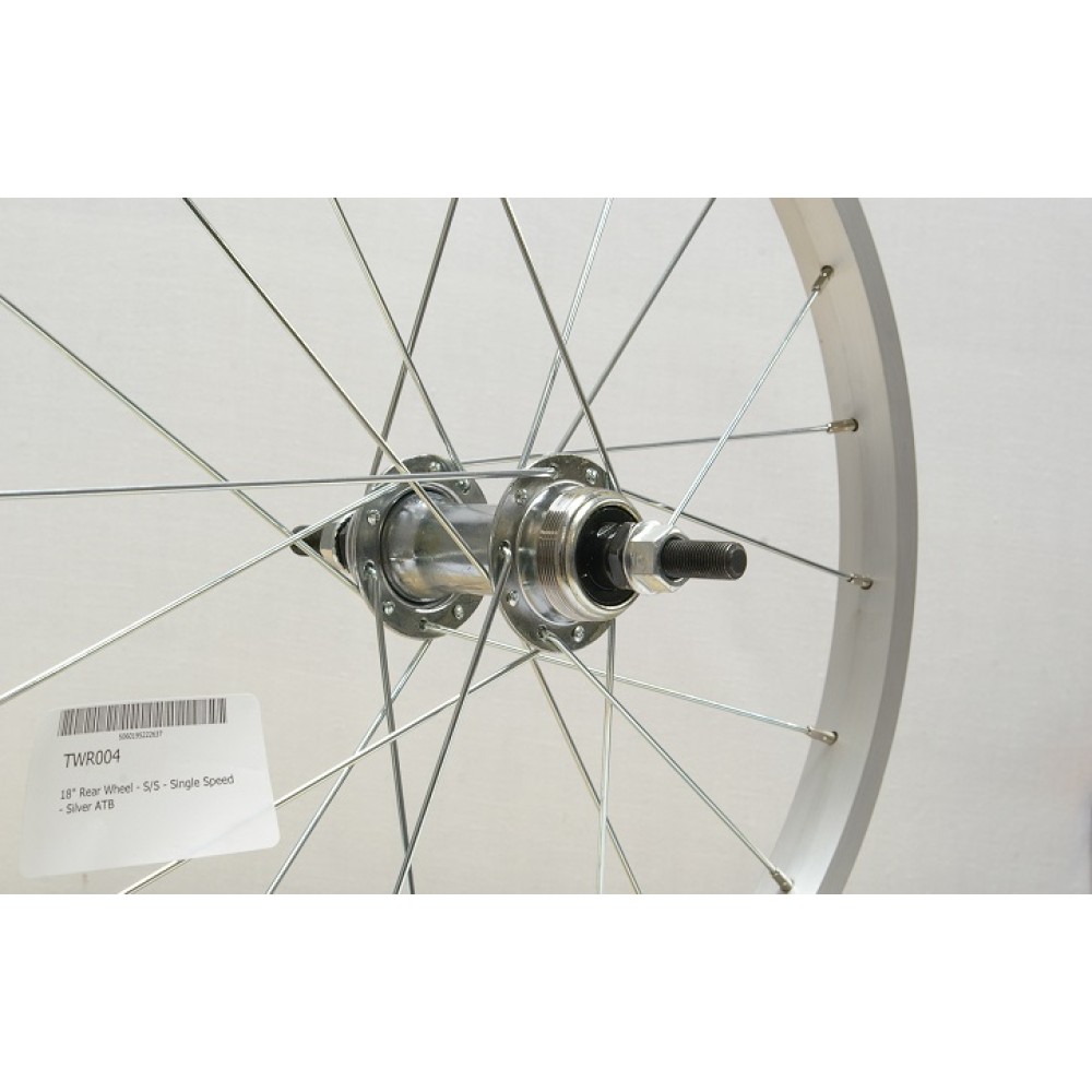 18 x 1.75 SILVER ALLOY REAR WHEEL S.H (TWR004)