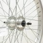BMX 20 x 1.75 REAR 48 SPOKE WHEEL 3/8 AXLE SILVER (TWR005S)