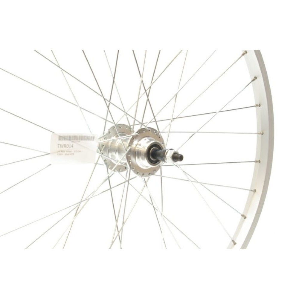 24 x 1.75 SILVER ALLOY DISC REAR WHEEL GS A.H (TWR014)